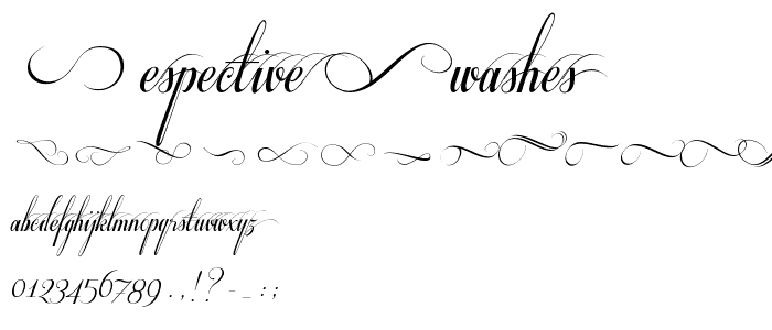 Respective Swashes font
